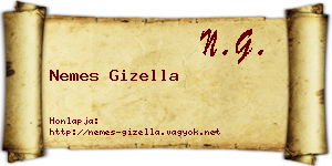 Nemes Gizella névjegykártya